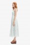 Adaline Broderie Midi Dress In Blue White | Women Bardot Day To Night Dresses