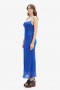 Adoni Mesh Midi Dress In Cobalt | Women Bardot Day To Night Dresses