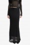 Adoni Mid Rise Maxi Skirt In Black | Women Bardot Skirts