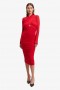 Aliyah Dress In Fire Red | Women Bardot Cocktail & Party Dresses