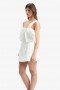 Bella Bow Mini Dress In Orchidwht | Women Bardot Cocktail & Party Dresses