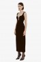 Brooklyn Velour Midi Dress In Black | Women Bardot Cocktail & Party Dresses