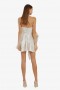 Brydie Bow Mini Dress In Nude | Women Bardot Cocktail & Party Dresses