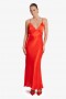 Capri Slip Dress In Fire Red | Women Bardot Occasion Dresses