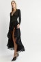 Carmine High Low Dress In Black | Women Bardot Cocktail & Party Dresses
