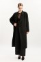 Classic Oversized Coat In Black | Women Bardot Coats