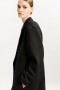 Classic Oversized Coat In Black | Women Bardot Coats