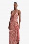 Cyrel Printed Maxi Dress In Red Spot | Women Bardot Day To Night Dresses