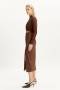 Dante Vegan Suede Midi Skirt In Chocolate | Women Bardot Skirts