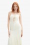 Delaney Lace Midi Dress In Ivory | Women Bardot Day To Night Dresses