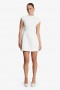Delphi Hourglass Mini Dress In Orchidwht | Women Bardot Cocktail & Party Dresses