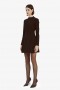 Delphi Long Sleeve Mini Dress In Black | Women Bardot Cocktail & Party Dresses