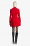 Delphi Long Sleeve Mini Dress In Deep Red | Women Bardot Cocktail & Party Dresses