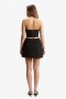 Delphi Strapless Crop Top In Black | Women Bardot Fashion Tops