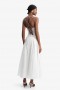 Estie Cotton Maxi Dress In Orchid White | Women Bardot Day To Night Dresses