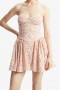 Estie Embroidered Mini Dress In Red Floral | Women Bardot Day To Night Dresses
