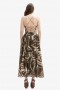 Estie Printed Maxi Dress In Brown | Women Bardot Day To Night Dresses