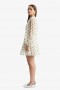 Eva Polka Dot Mini Dress In Nude Spot | Women Bardot Day To Night Dresses