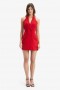 Freya Vest Mini Dress In Deep Red | Women Bardot Day To Night Dresses