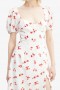 Gillian Midi Dress In Summer White Floral | Women Bardot Day To Night Dresses