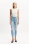 Khloe Hi Crop Jeans In Mid Blue | Women Bardot Skinny Jean