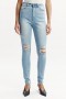 Khloe Super High Tall Jeans In Mid Blue | Women Bardot Skinny Jean
