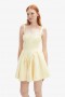 Larson Corset Mini Dress In Canary Ylw | Women Bardot Day To Night Dresses