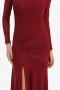 Liyana Ruched Mesh In Berry | Women Bardot Day To Night Dresses