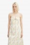 Lora Broderie Maxi Dress In Yellow Floral | Women Bardot Day To Night Dresses