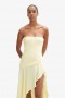 Lorenza Midi Dress In Canary Yellow | Women Bardot Occasion Dresses