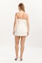 Marcello Hourglass Mini Dress In Orchid White | Women Bardot Cocktail & Party Dresses