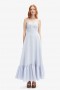 Marian Maxi Dress In Softblue | Women Bardot Day To Night Dresses