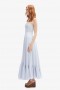 Marian Maxi Dress In Softblue | Women Bardot Day To Night Dresses