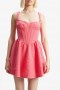 Nisa Corset Mini Dress In Bubblegum | Women Bardot Cocktail & Party Dresses
