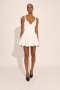 Oria Bubble Mini Dress In Orchidwht | Women Bardot Cocktail & Party Dresses