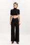 Polina V Waist Pant In Black | Women Bardot Pants