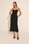 Sabina Midi Dress In Black | Women Bardot Cocktail & Party Dresses