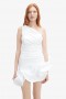 Silvania Ruffle Mini Dress In Orchidwht | Women Bardot Cocktail & Party Dresses