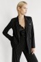Sloane Pin Stripe Blazer In Black Stripe | Women Bardot Blazers