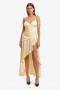 Sorella Midi Dress In Canary Yellow | Women Bardot Occasion Dresses