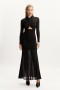 Veria Wrap Mesh Maxi Dress In Black | Women Bardot Occasion Dresses