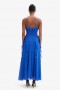 Veris Ruffle Maxi Dress In Electrc Bl | Women Bardot Occasion Dresses