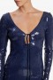 Verona Sequin Maxi Dress In Navy | Women Bardot Cocktail & Party Dresses