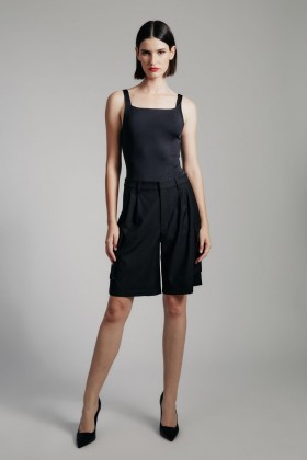 Avely Bodysuit In Black | Women Bardot Bodysuits