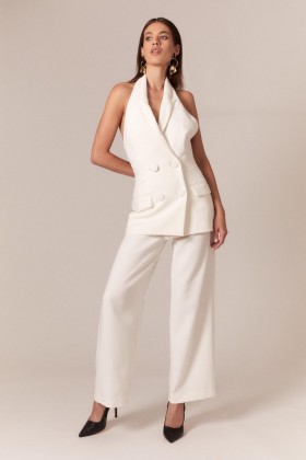 Freya Longline Vest In Orchid White | Women Bardot Fashion Tops