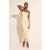 Adoni Mesh Midi Dress In Canary Yellow | Women Bardot Occasion Dresses