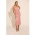 Adoni Mesh Midi Dress In Lili Pink | Women Bardot Day To Night Dresses