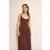 Briann Maxi Dress In Chocolate | Women Bardot Day To Night Dresses