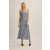 Solana Mesh Maxi Dress In Dustyblue | Women Bardot Day To Night Dresses
