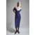 Vespera Mesh Midi Dress In Royal Blue | Women Bardot Cocktail & Party Dresses